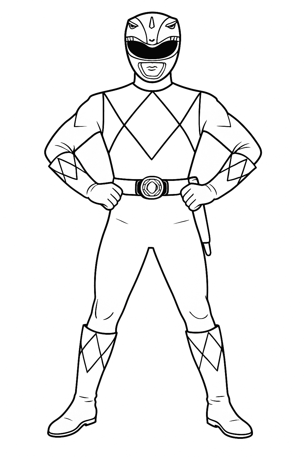 Blue Ranger Billy Coloring Page