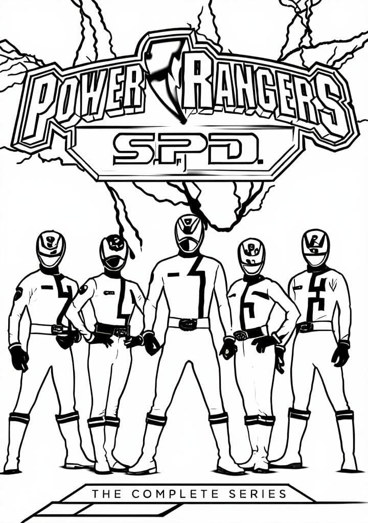 Power Rangers SPD Coloring Page
