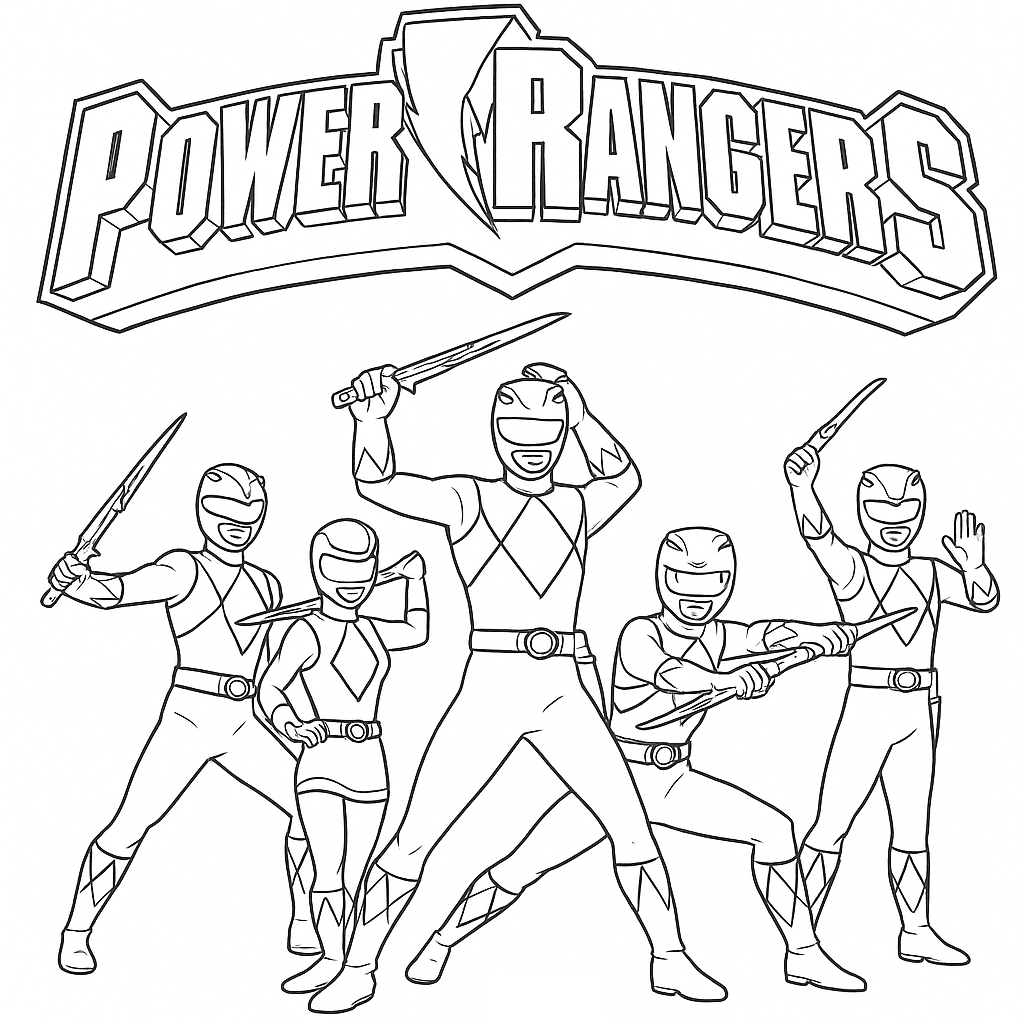Power Rangers Symbol Coloring Page