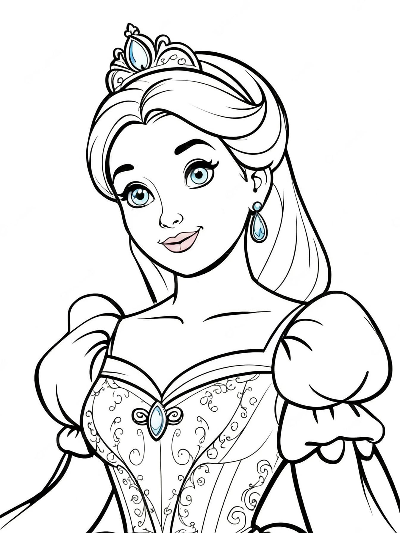 Cinderella Coloring Page