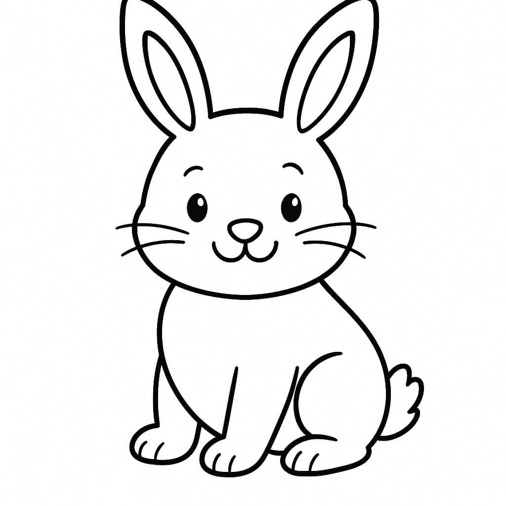 Rabbit coloring page