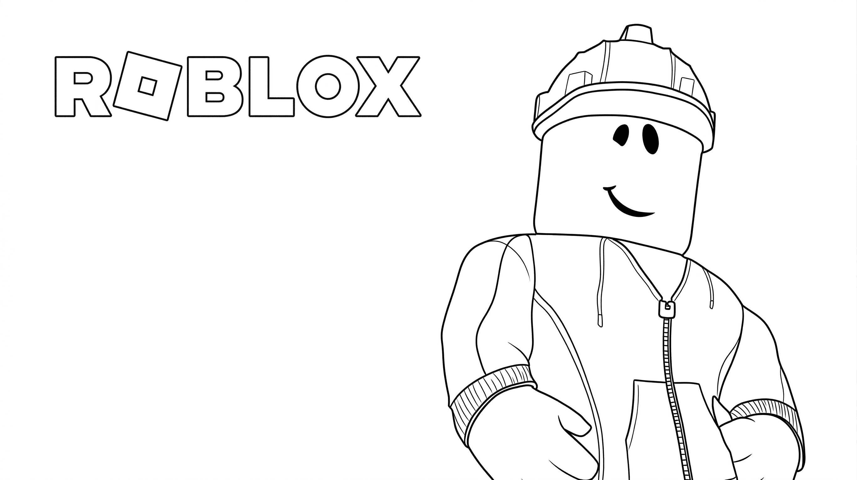 Roblox Cover Coloring Pages