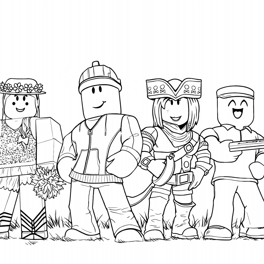Printable Roblox Coloring Pages