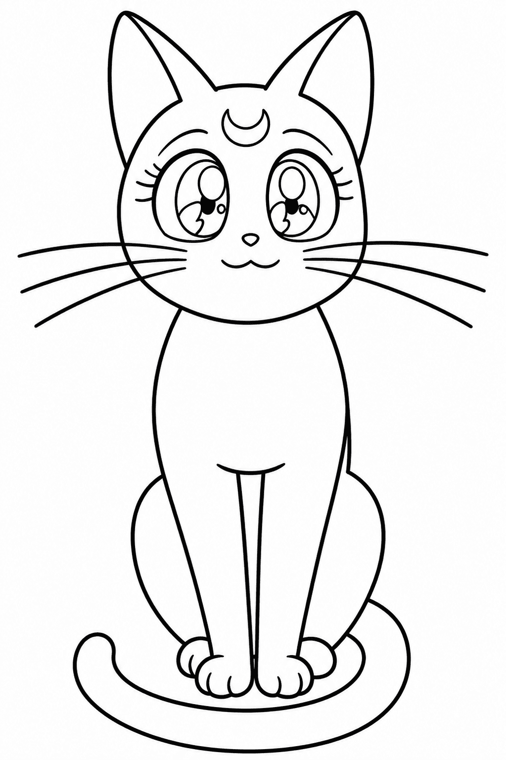 Luna Sailor Moon coloring pages