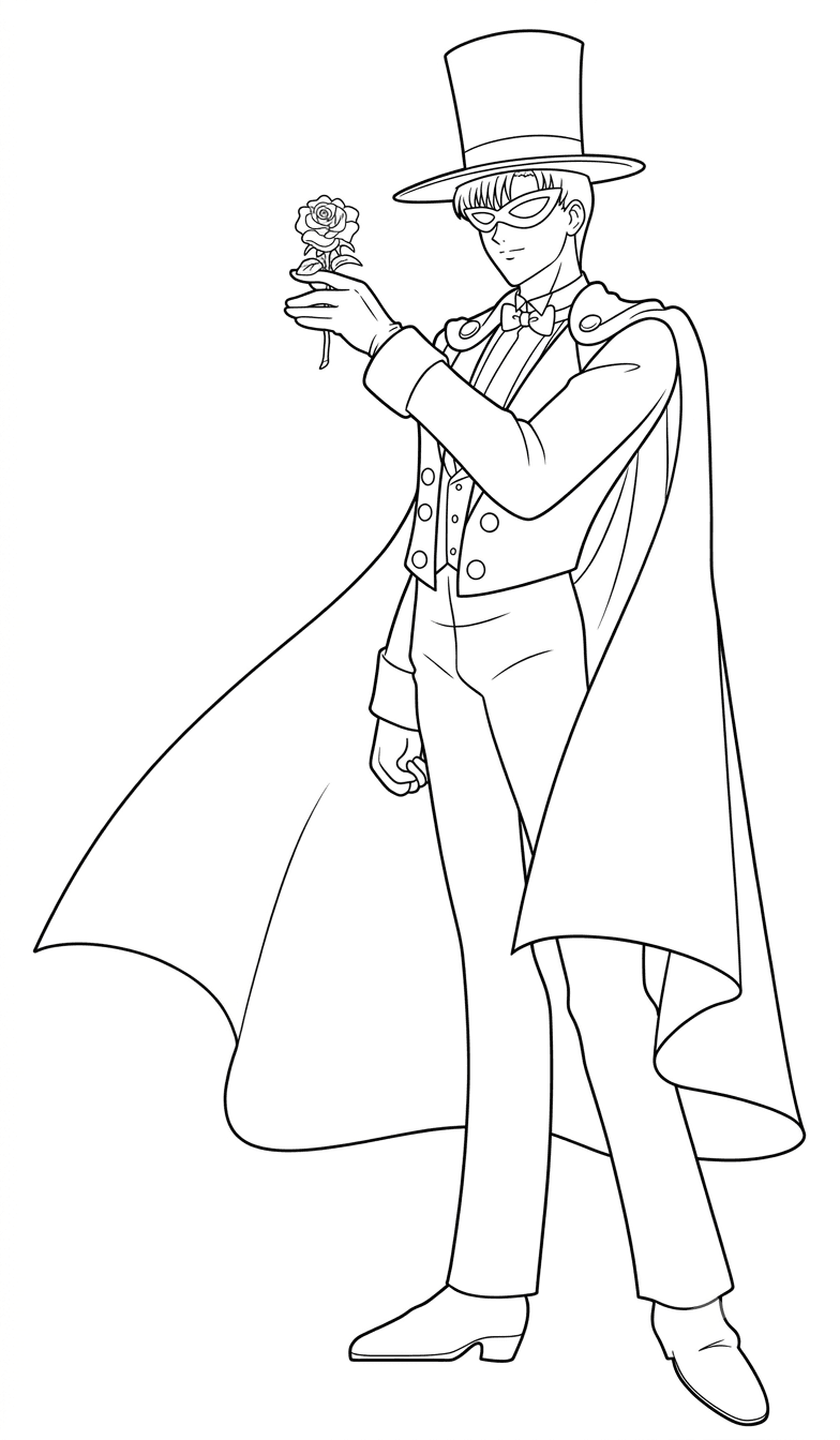 Mamoru Chiba Sailor Moon coloring pages