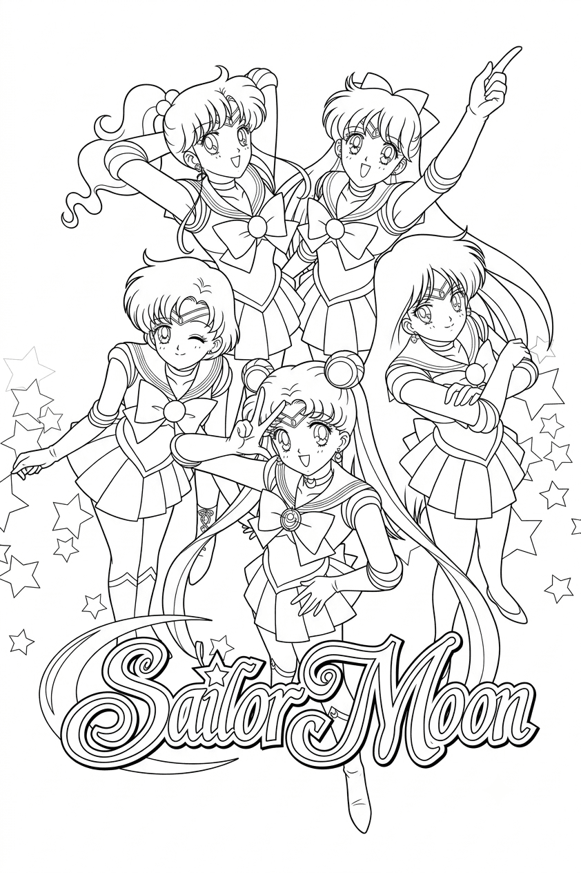 Sailor Moon coloring pages