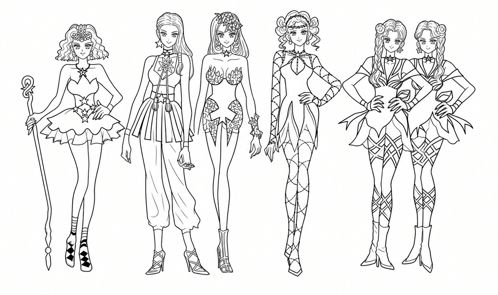 Sailor Moon Death Busters coloring pages