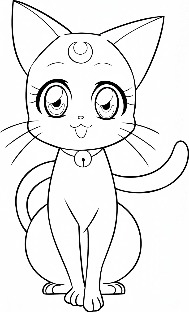 Sailor Moon Diana coloring pages