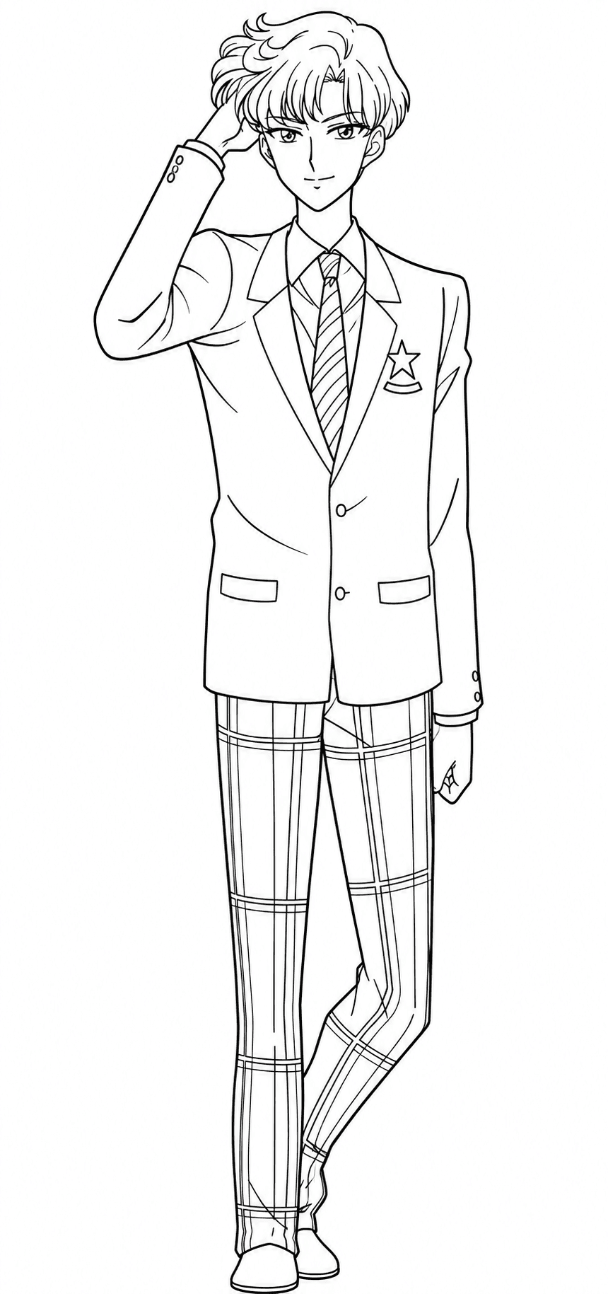 Sailor Moon Haruka Tenou coloring pages