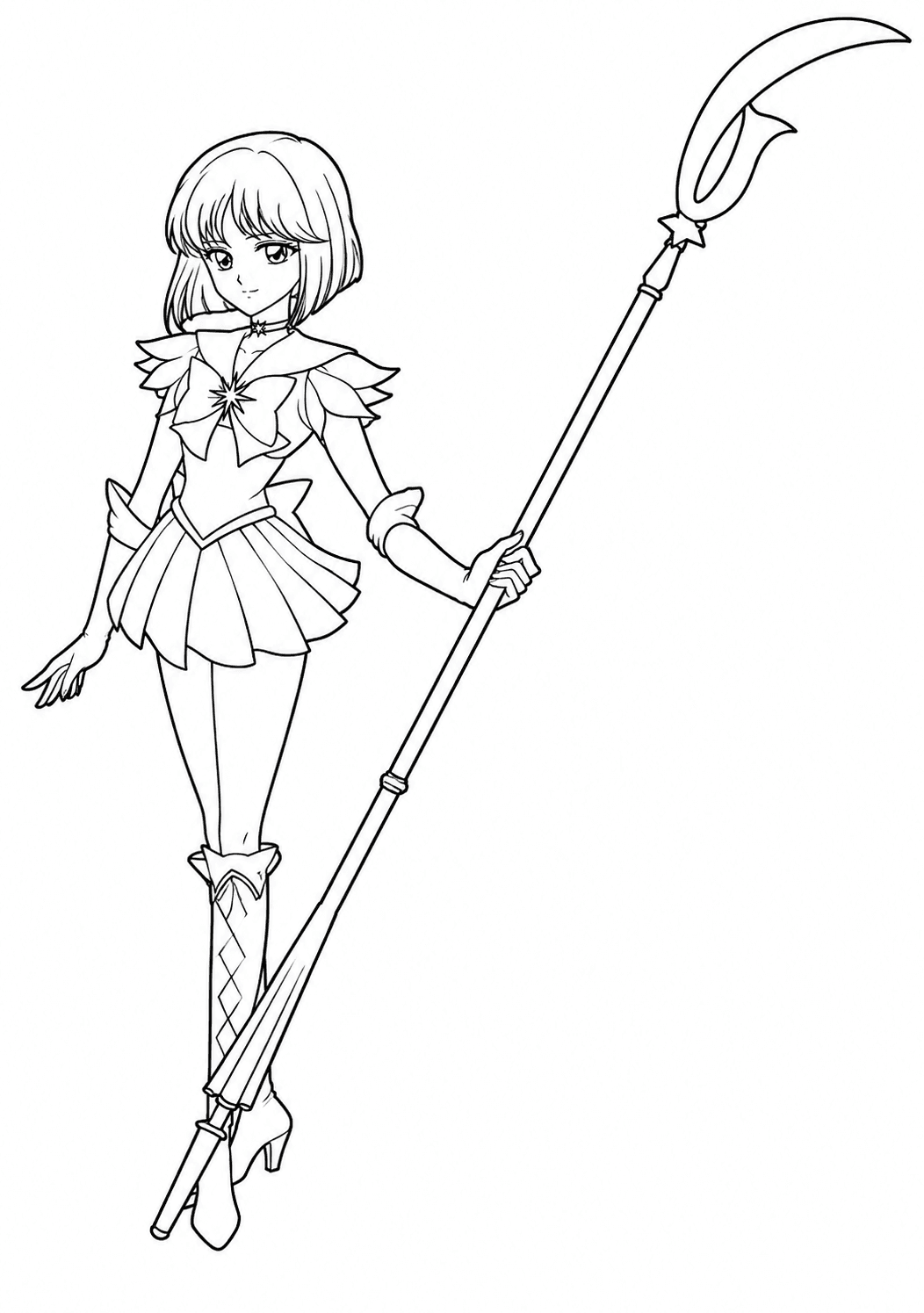 Sailor Moon Hotaru Tomoe coloring pages