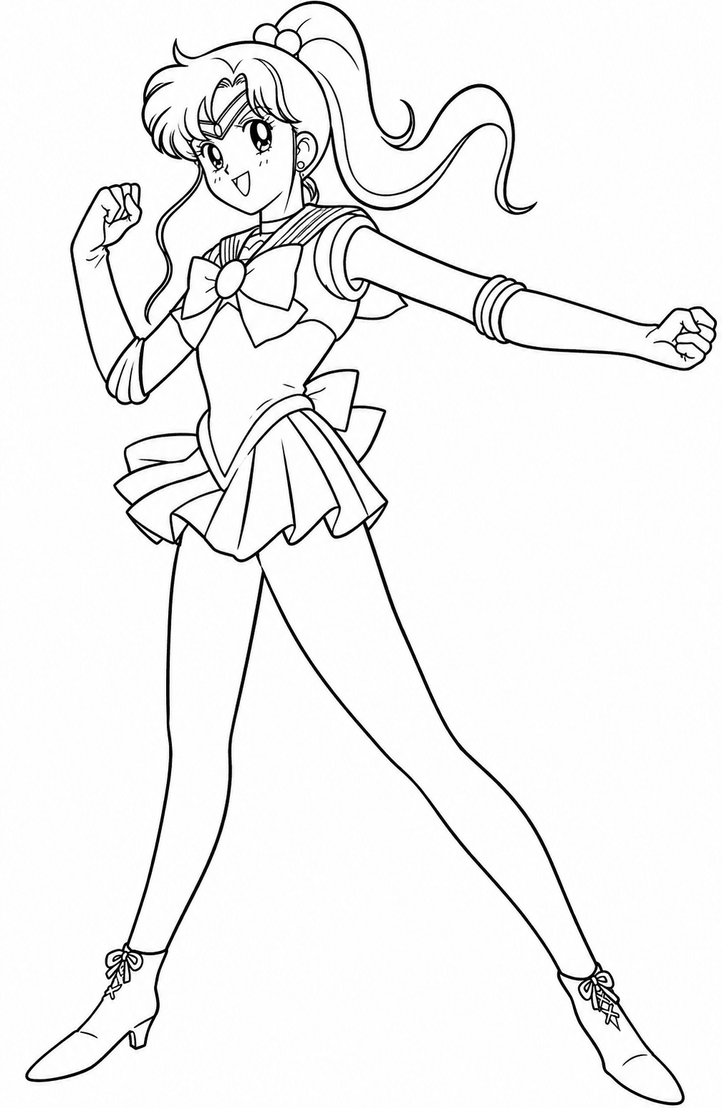 Sailor Moon Makoto Kino coloring pages