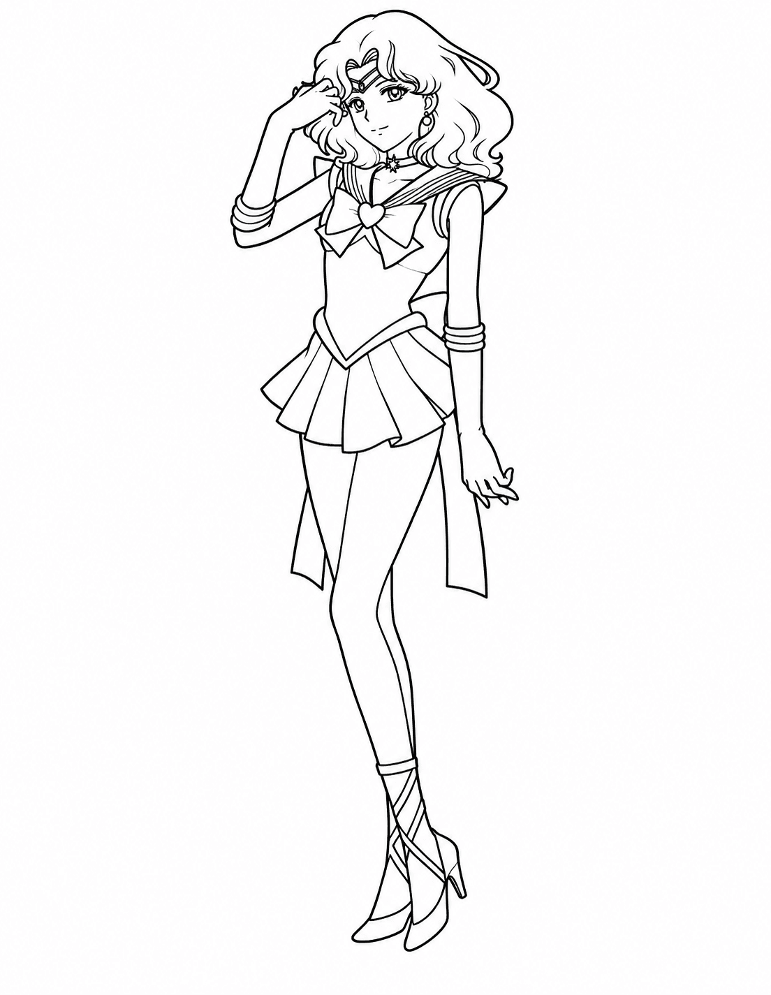 Sailor Moon Michiru Kaiou coloring pages