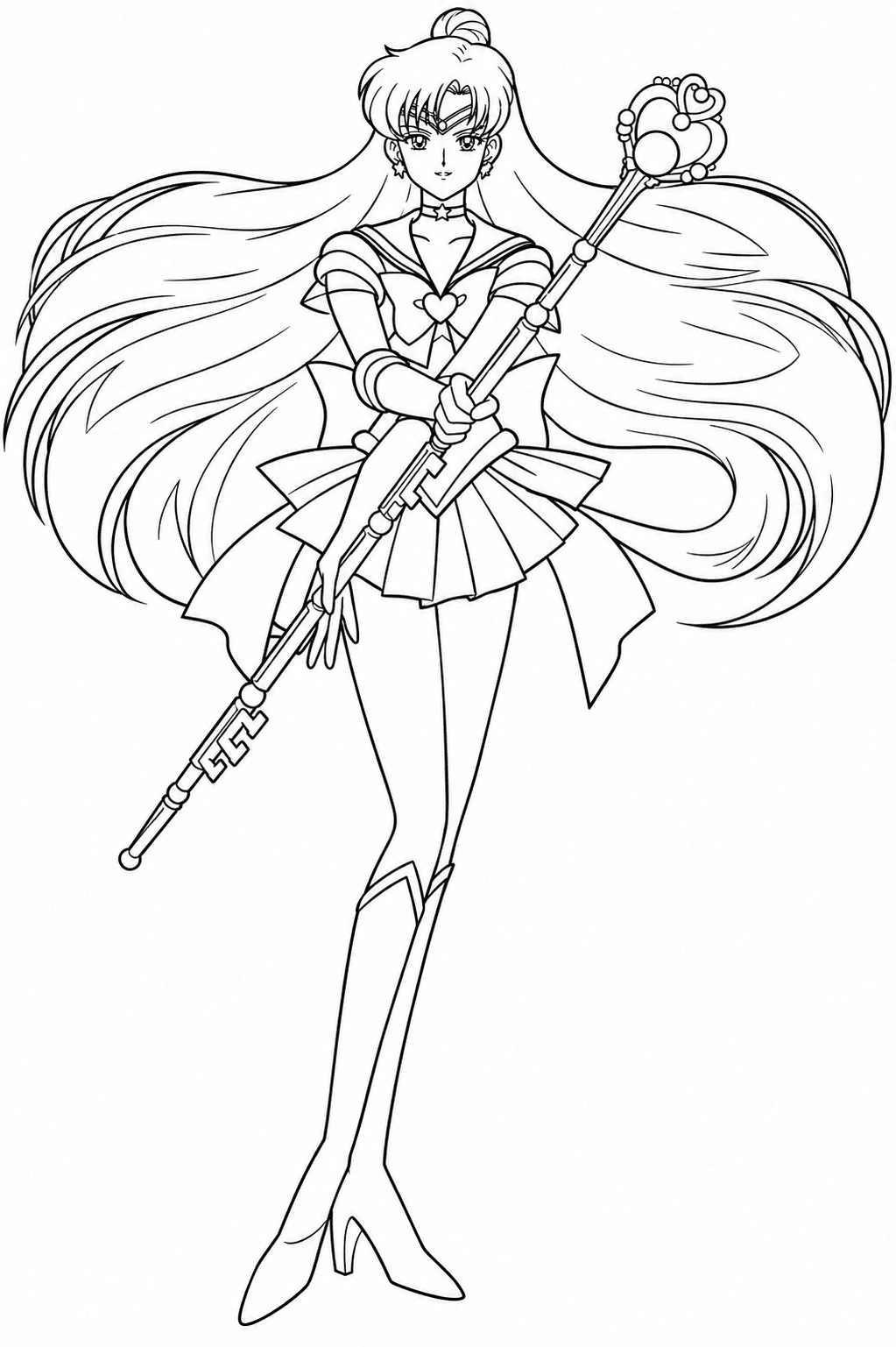 Sailor Moon Setsuna Meiou coloring pages