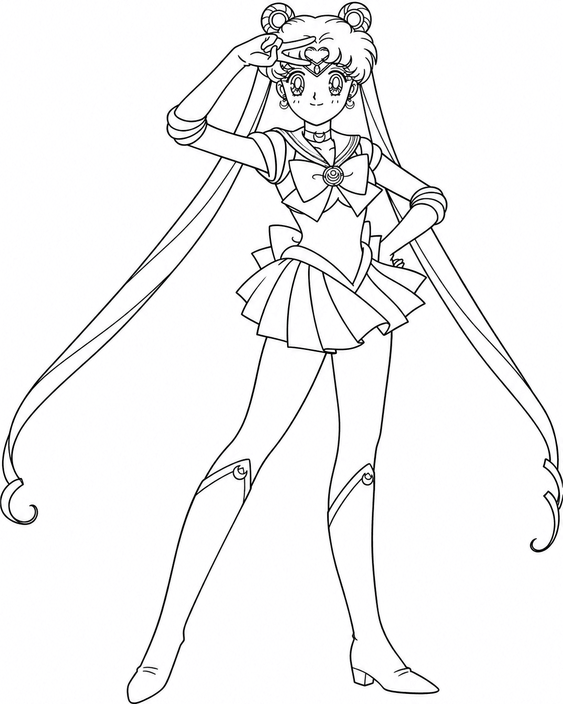 Usagi Tsukino Sailor Moon coloring pages