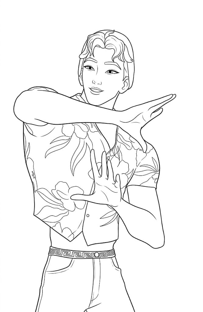 Abby Saja Boys coloring page