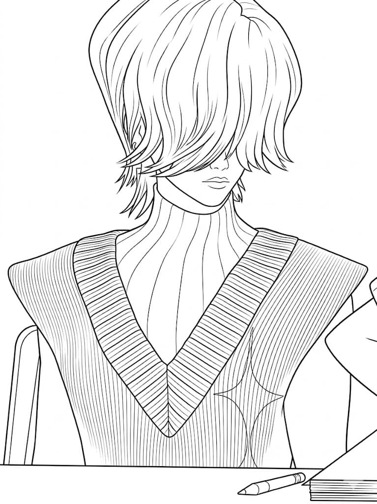 Mystery coloring page