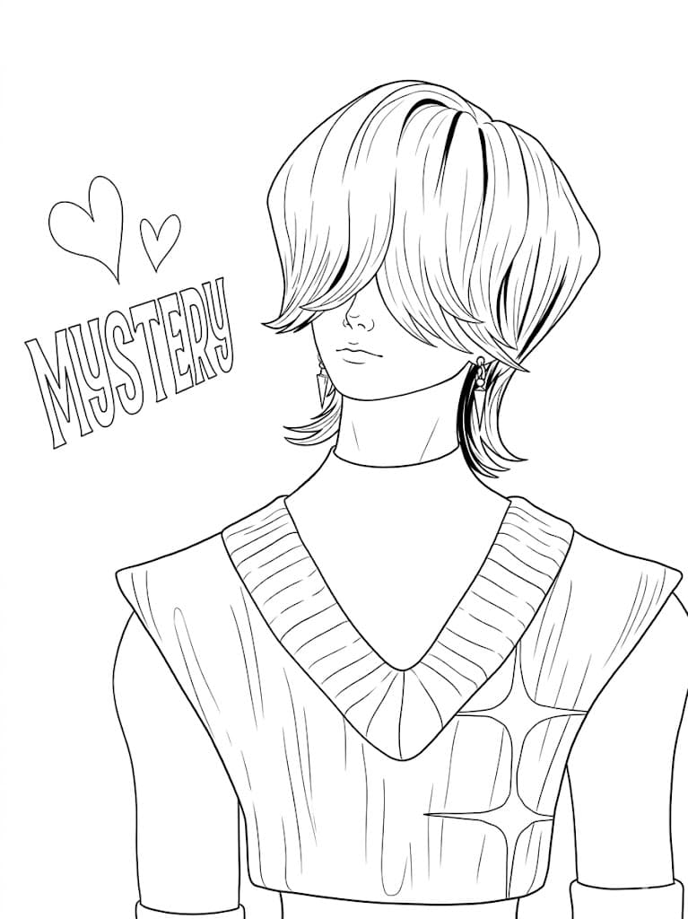 Mystery Saja Boys coloring page