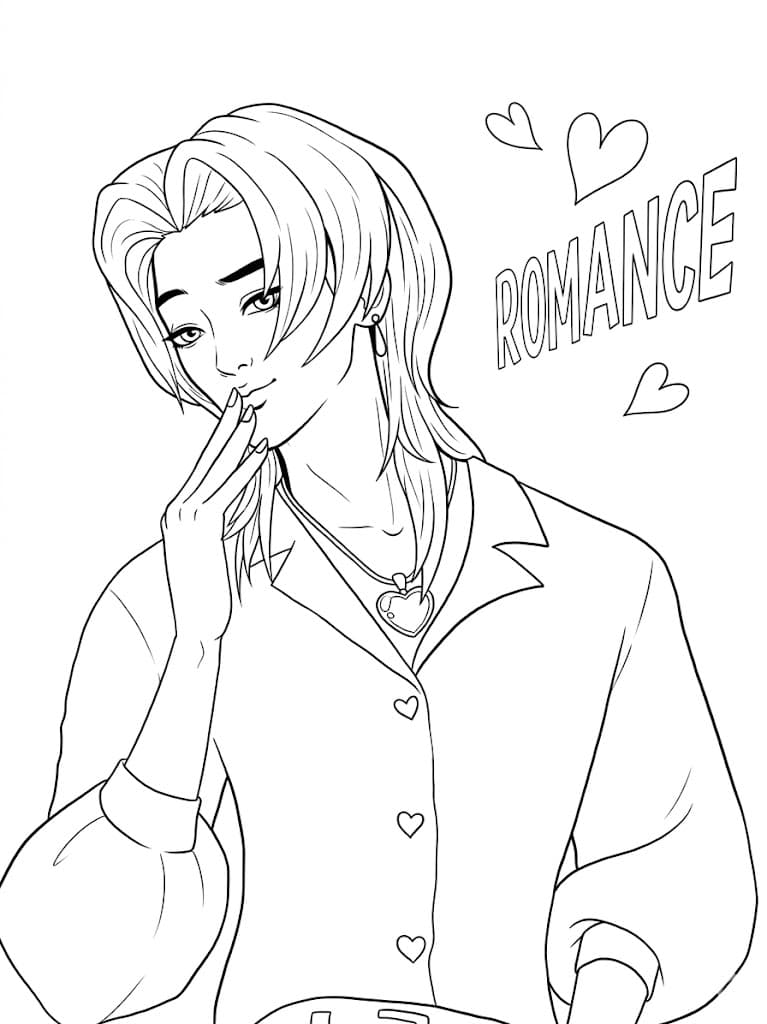 Romance Saja Boys coloring page