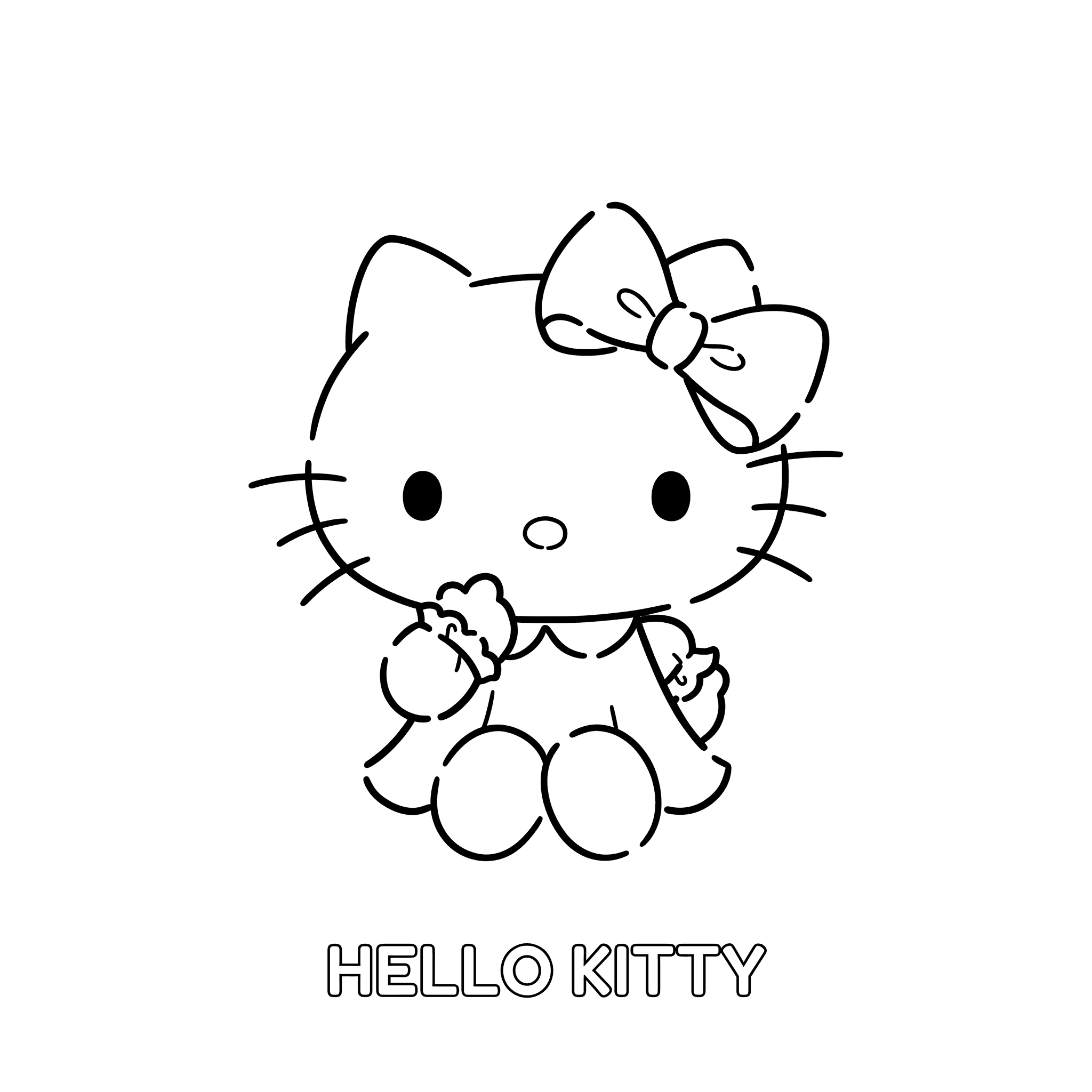 Hello Kitty Coloring Pages