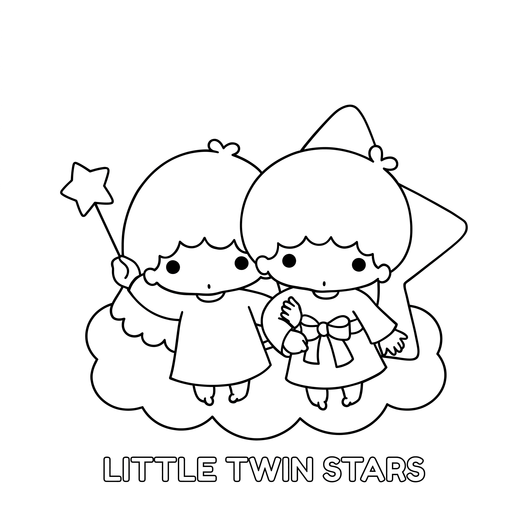 Little Twin Stars Coloring Pages
