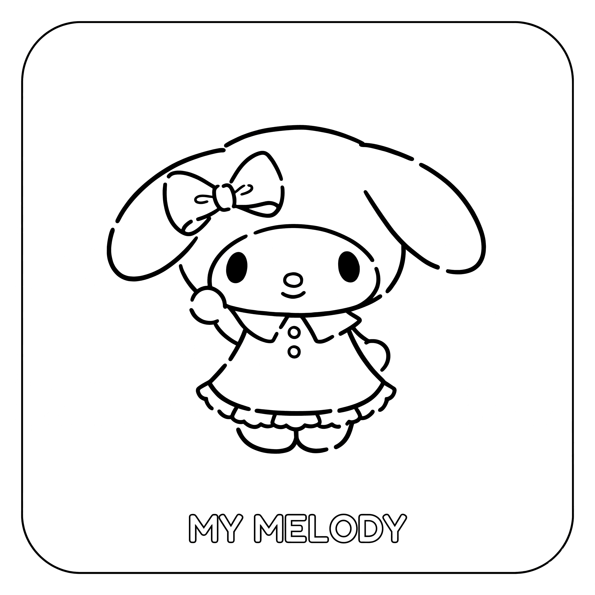 My Melody Coloring Pages