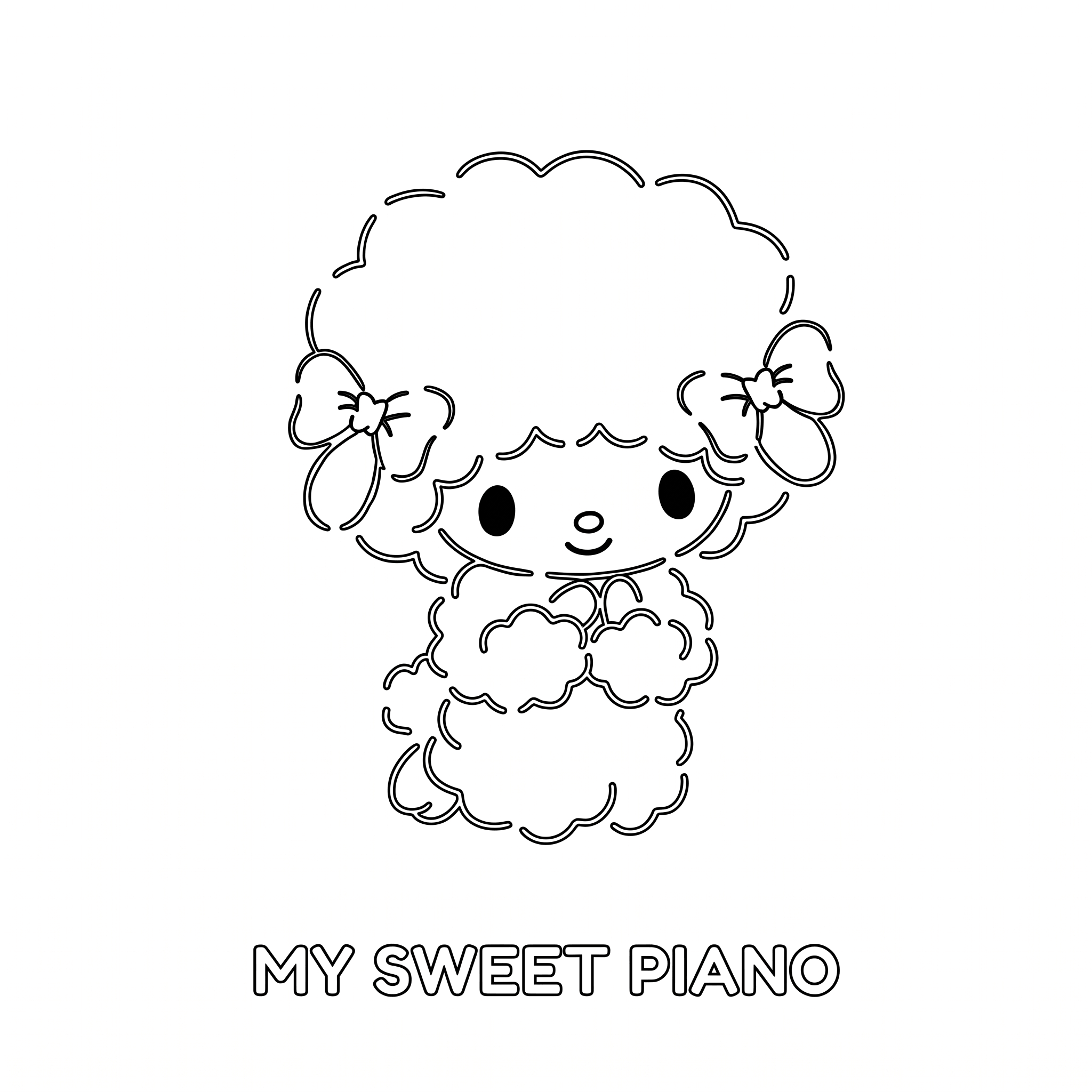 My Sweet Piano Coloring Pages