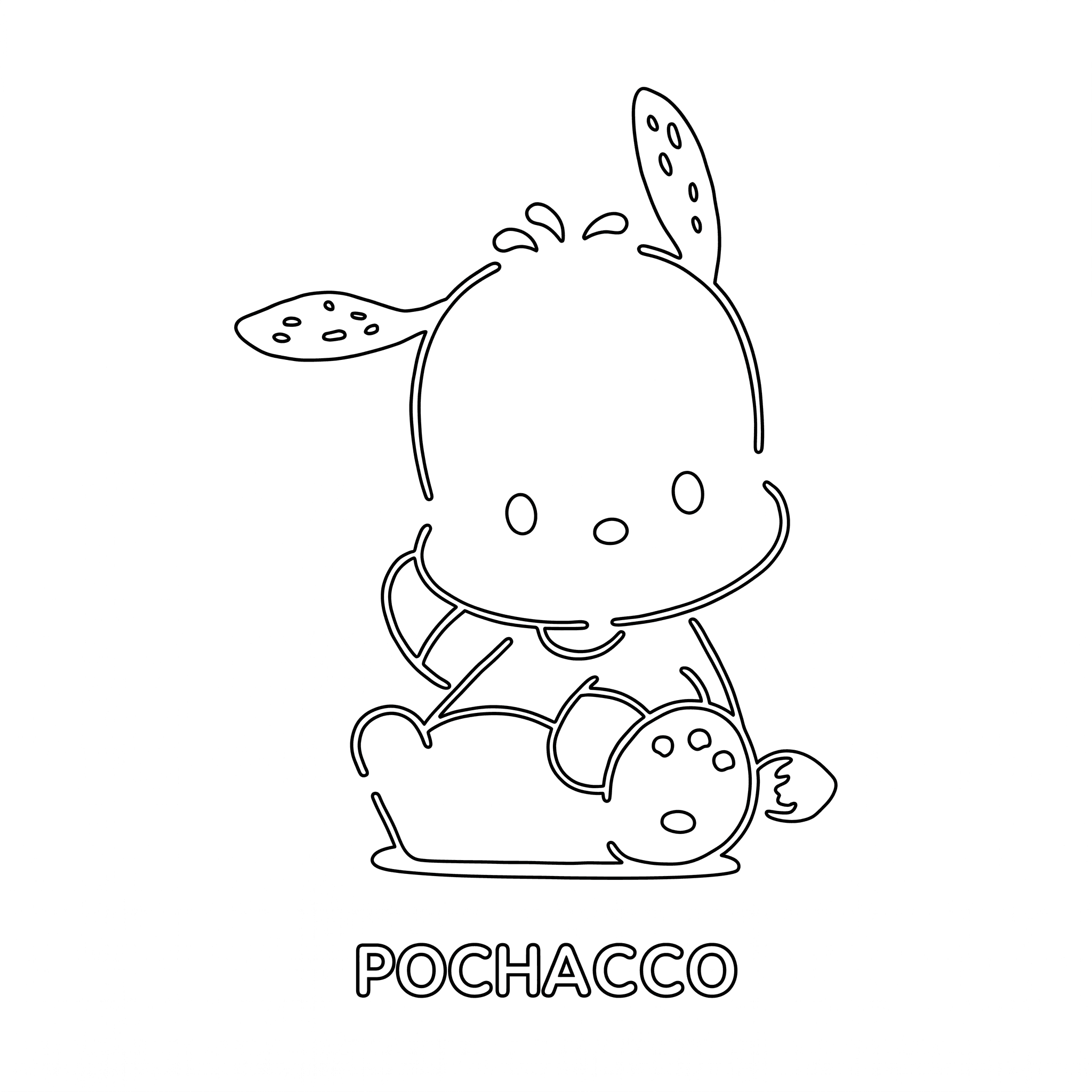 Pochacco Coloring Pages