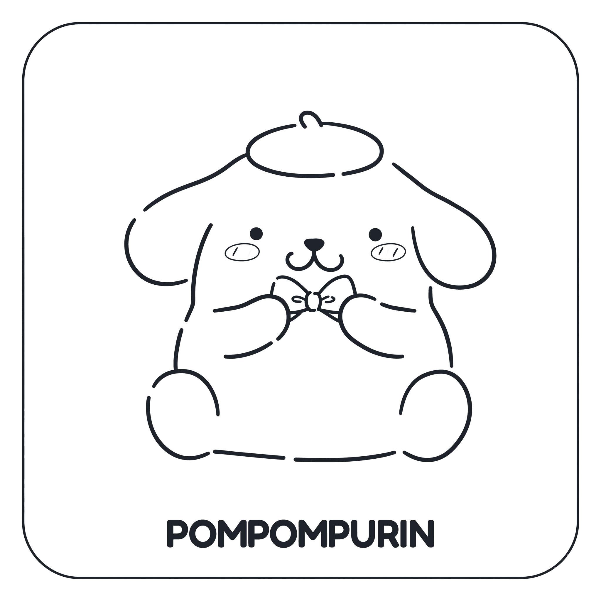 Pompompurin Coloring Pages