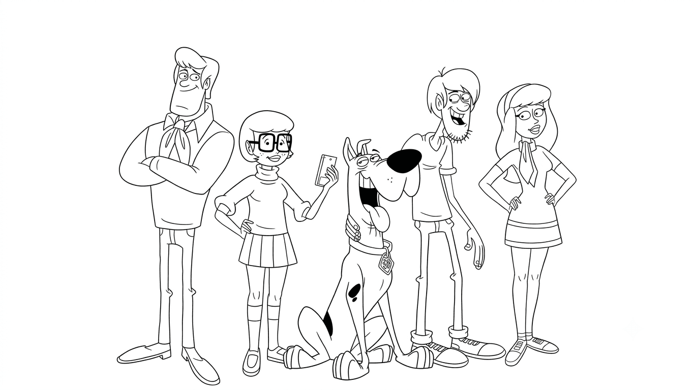 Scooby-Doo Characters coloring pages