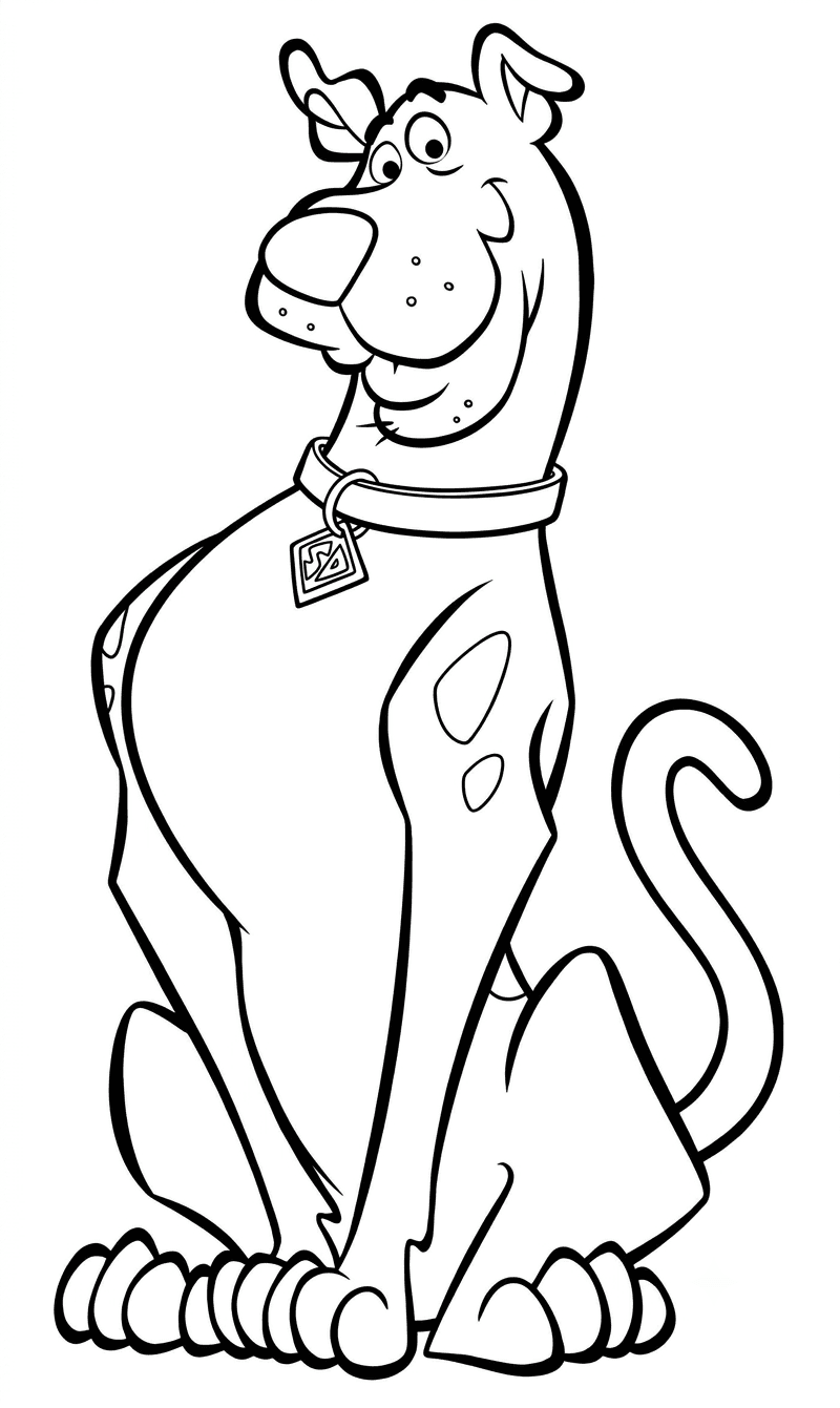 Scooby-Doo Drawing coloring pages