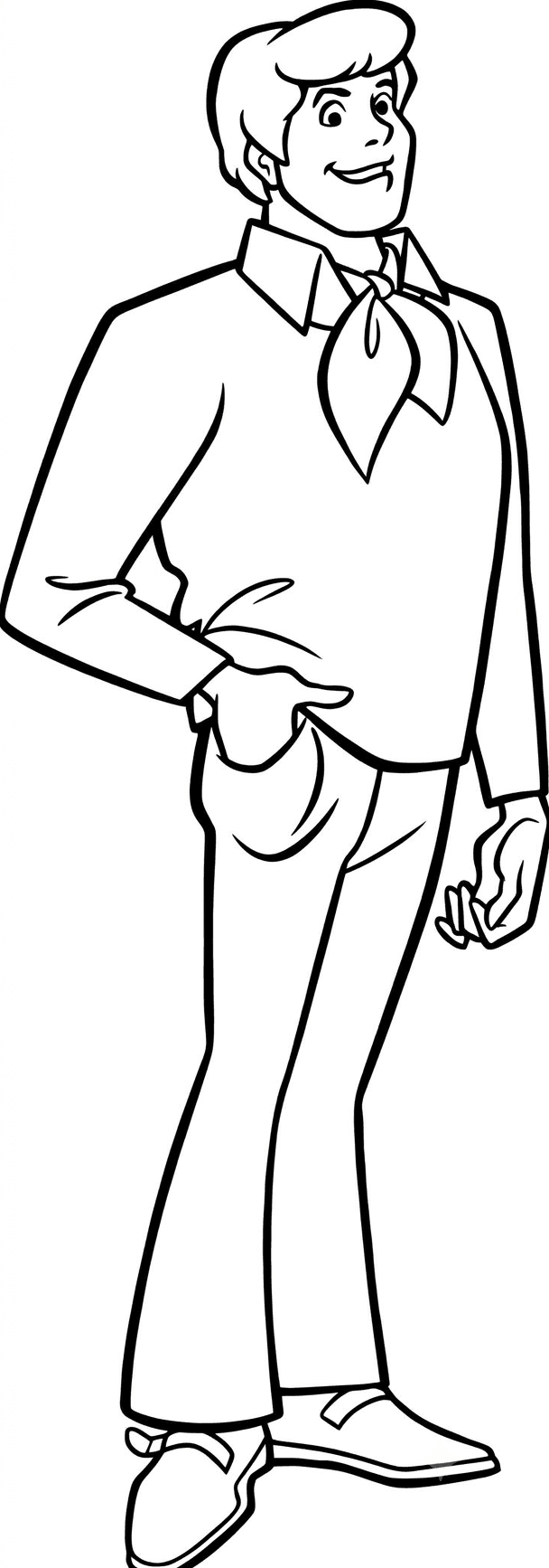 Scooby-Doo and Fred coloring pages