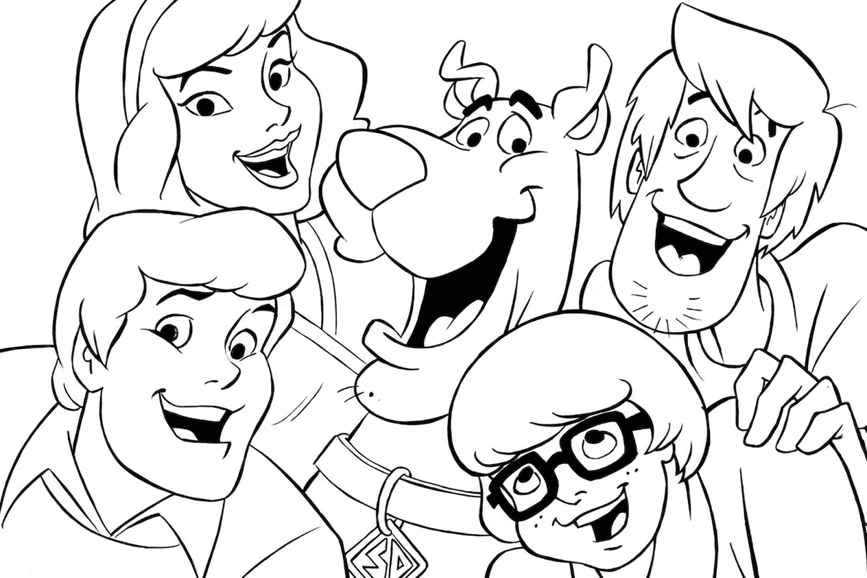 Scooby-Doo Gang coloring pages