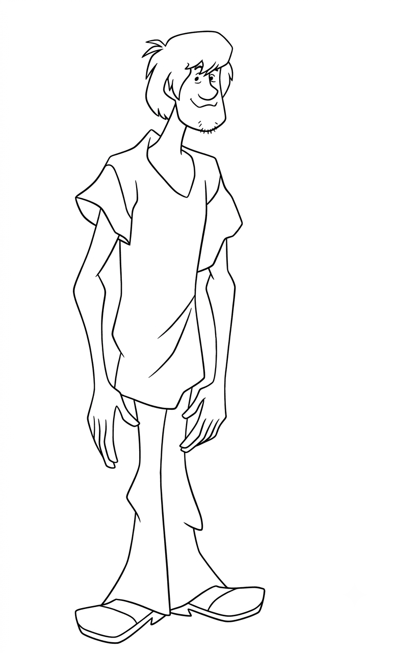 Scooby-Doo and Shaggy Adventure coloring pages
