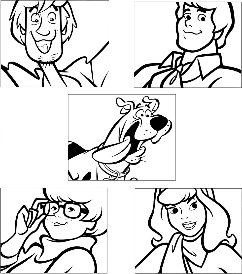 Scooby-Doo Various Characters coloring pages