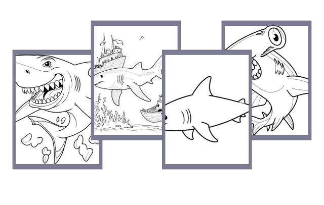 Shark Coloring Pages