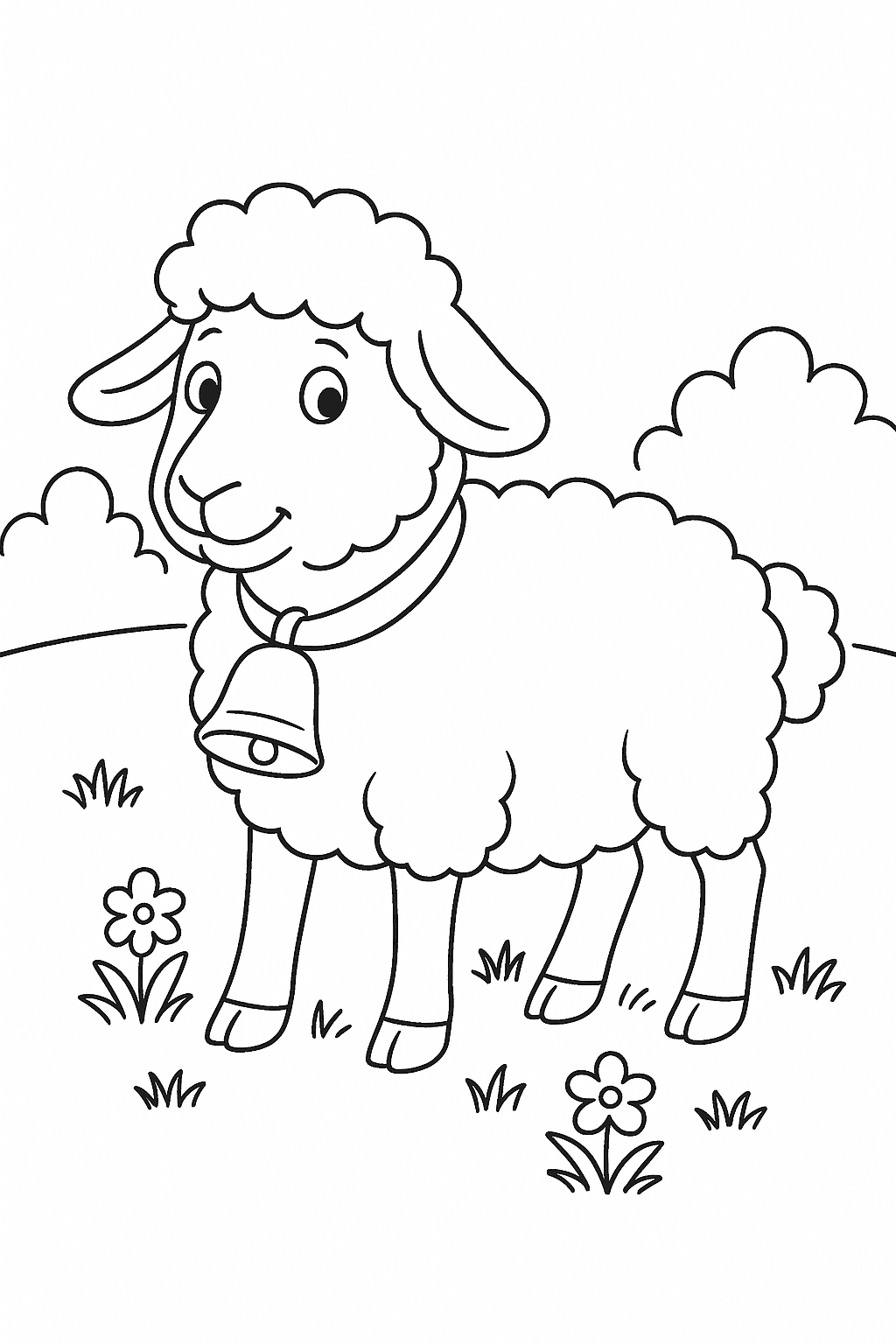 Sheep Coloring Page