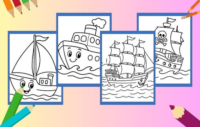 Ship Coloring Pages
