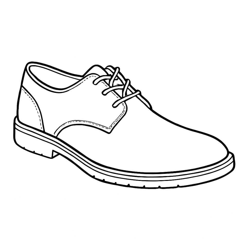 Men's Sneaker Coloring Page