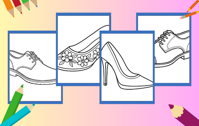 Shoes Coloring Pages