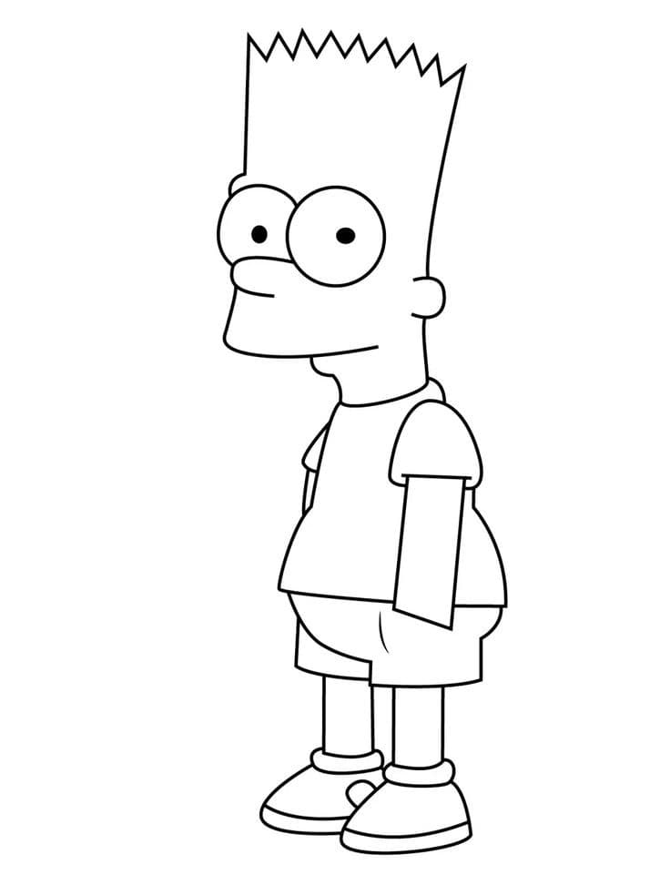Bart Simpson coloring pages