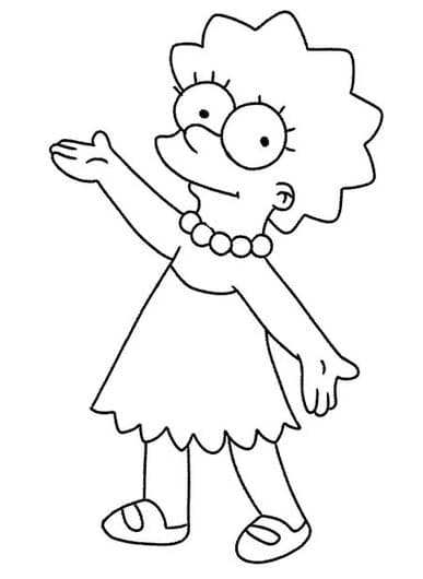 Lisa Simpson coloring pages