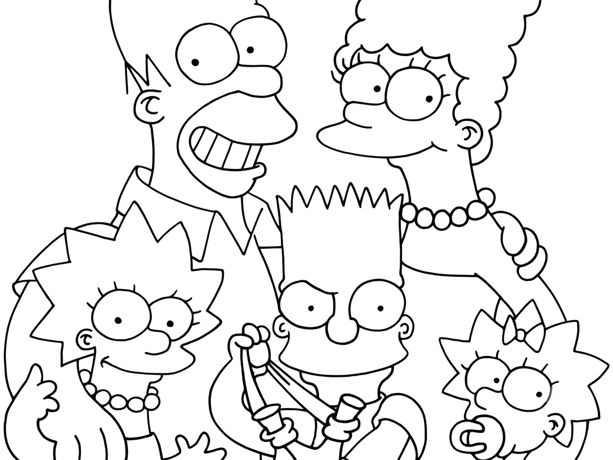 The Simpsons coloring pages