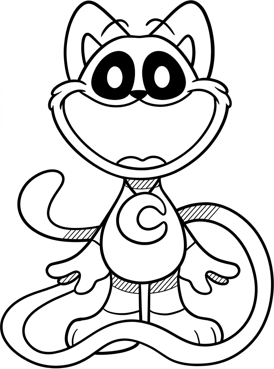 CatNap Smiling Critters Coloring Page
