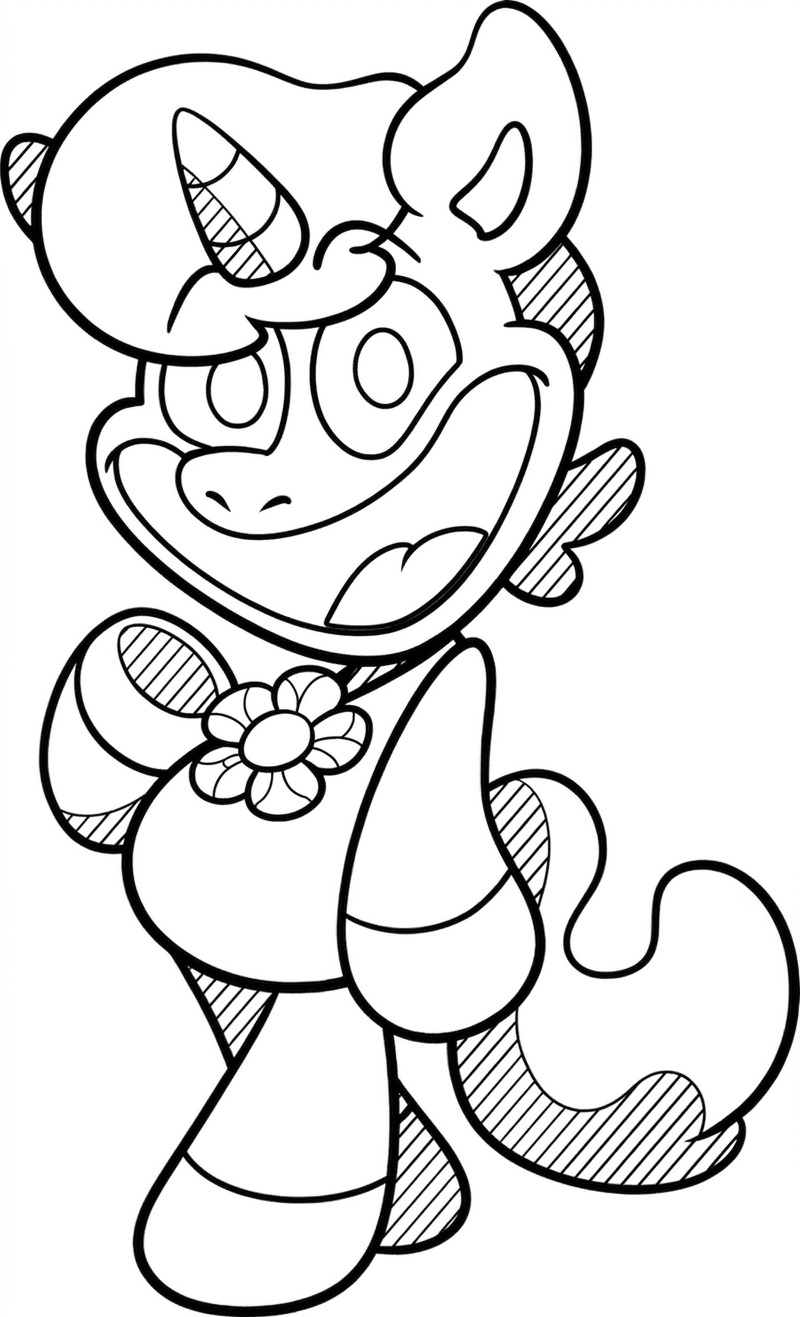 CraftyCorn Smiling Critters Coloring Page