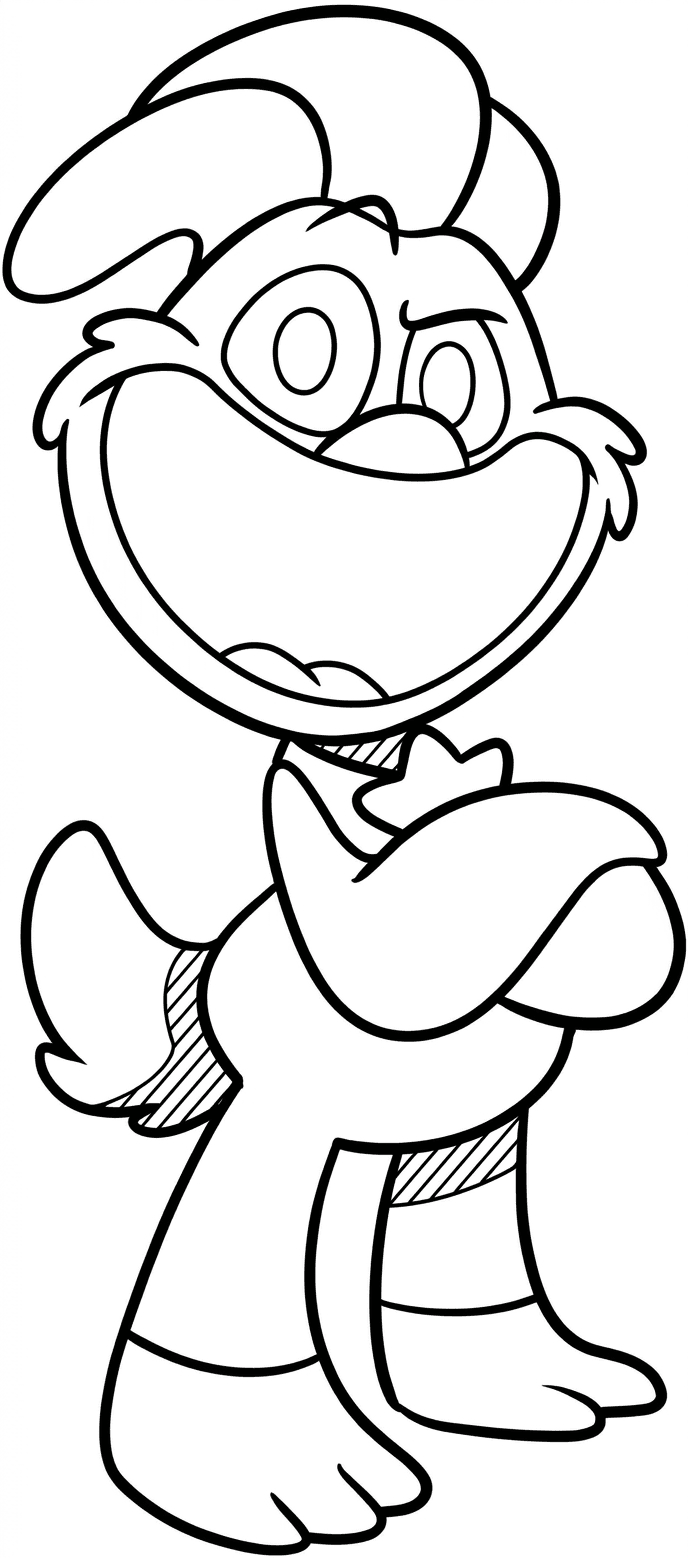 Kickin Chicken Smiling Critters Coloring Page