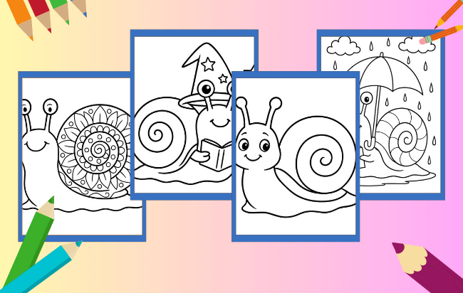 Snail Coloring Pages