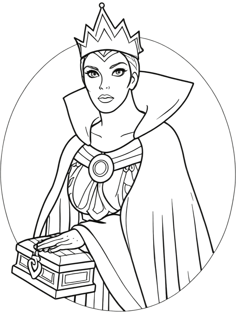 Evil Witch Coloring Page
