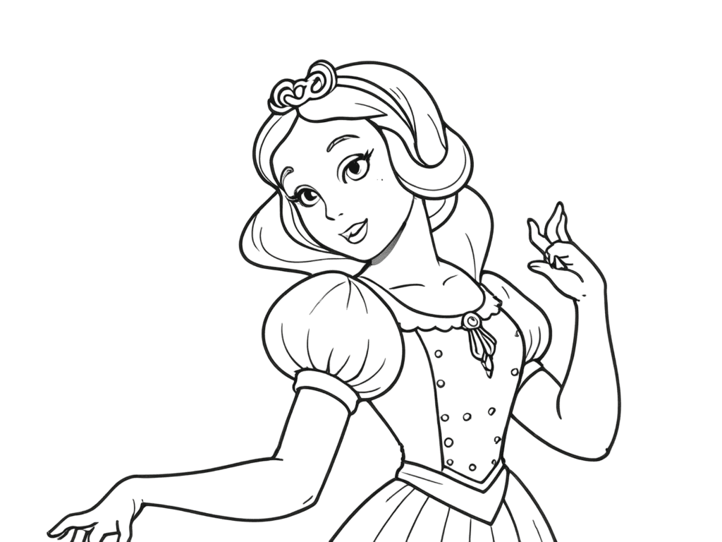 Snow White Coloring Page