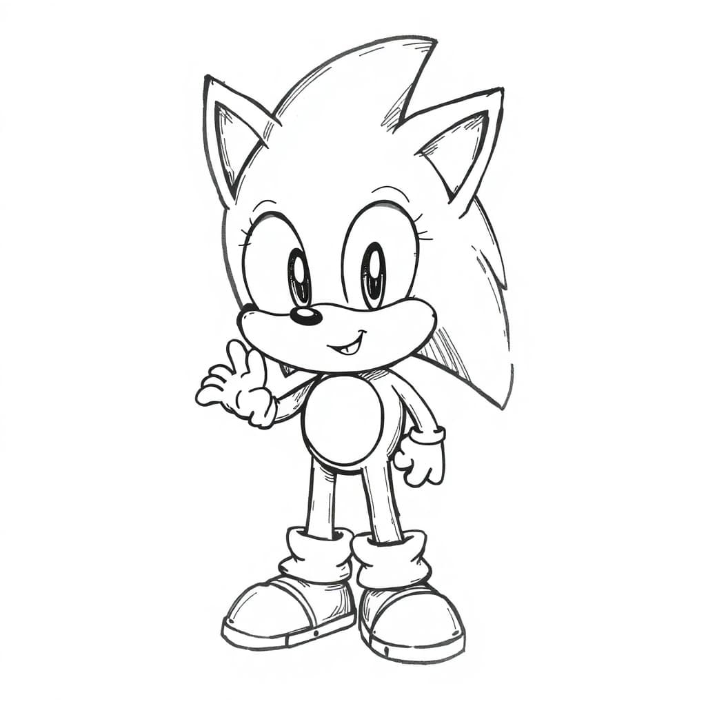 Sonic Coloring Page (2)