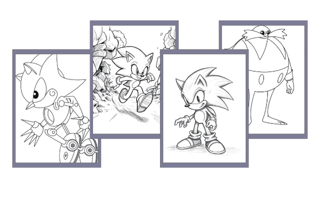 Sonic Coloring Pages